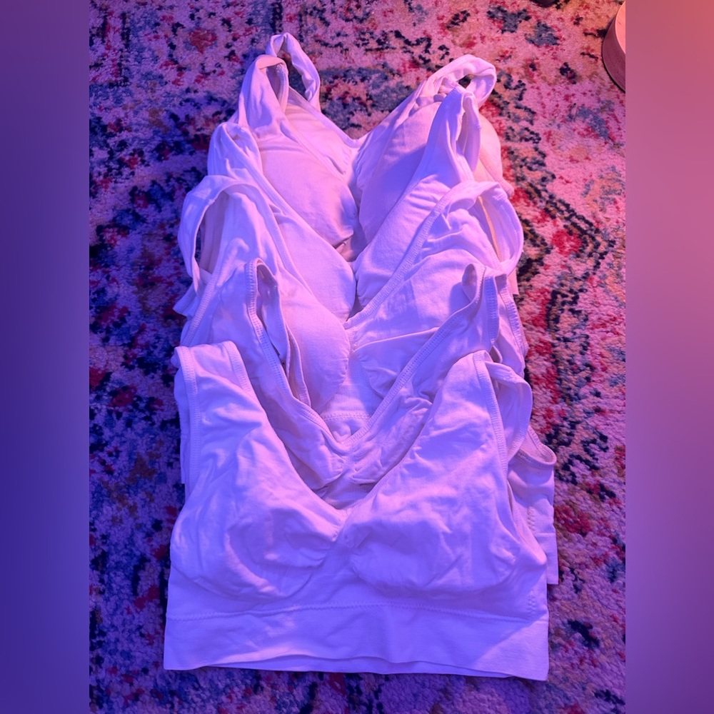 8 white women bras